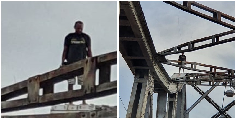 Bombeiros evitam tentativa de suicídio na Ponte Metálica de Teresina