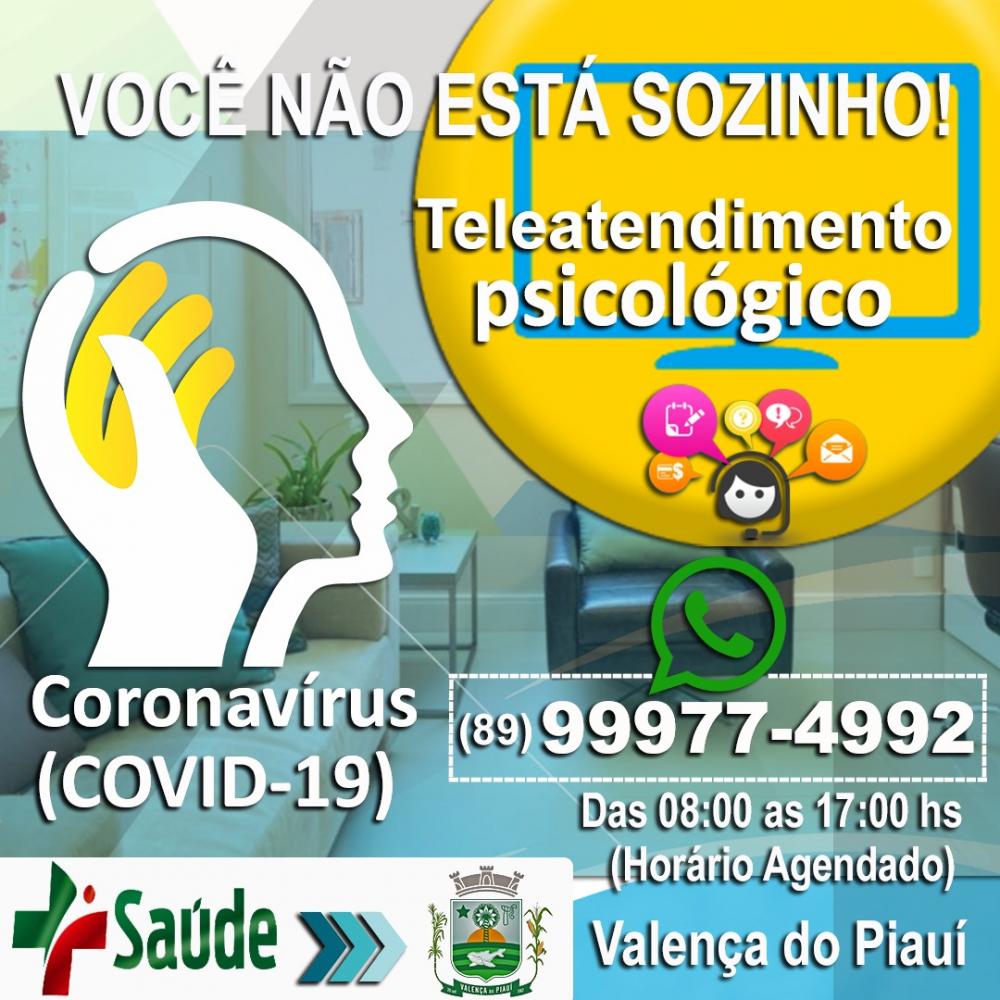 Valença do Piauí – Psicólogos de Valença do Piauí realizam atendimento on-line