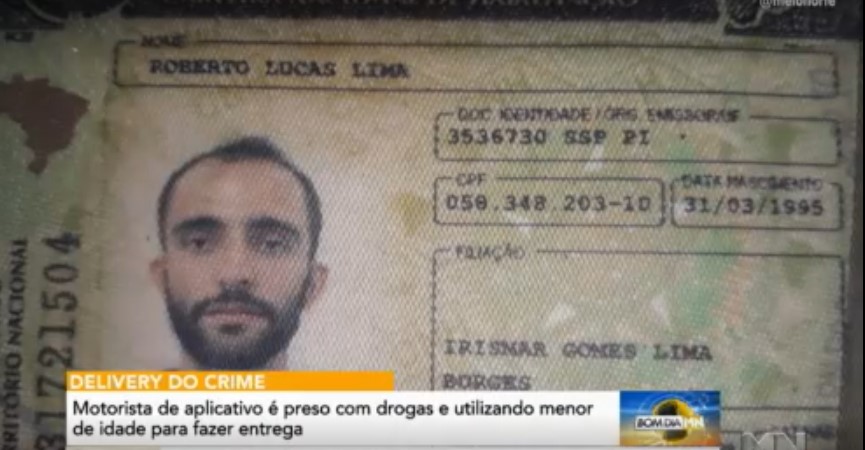 Homem é preso com usando criança para entregar drogas em Teresina