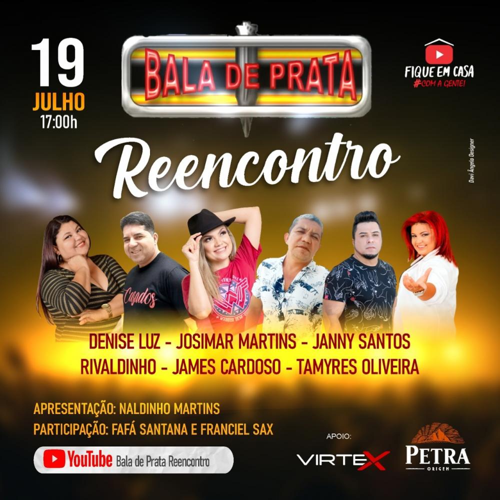 Bala de Prata Reencontro realizará live solidária neste domingo (19)