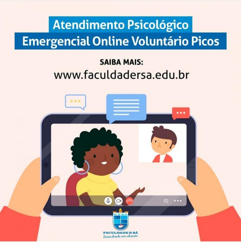 Projeto de extensão da faculdade R.Sá realiza atendimento psicológico voluntário