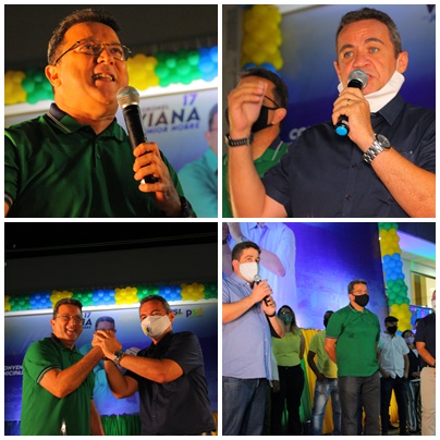 PSL e PSD oficializam as candidaturas de coronel Viana e Júnior Nobre a prefeito e vice-prefeito
