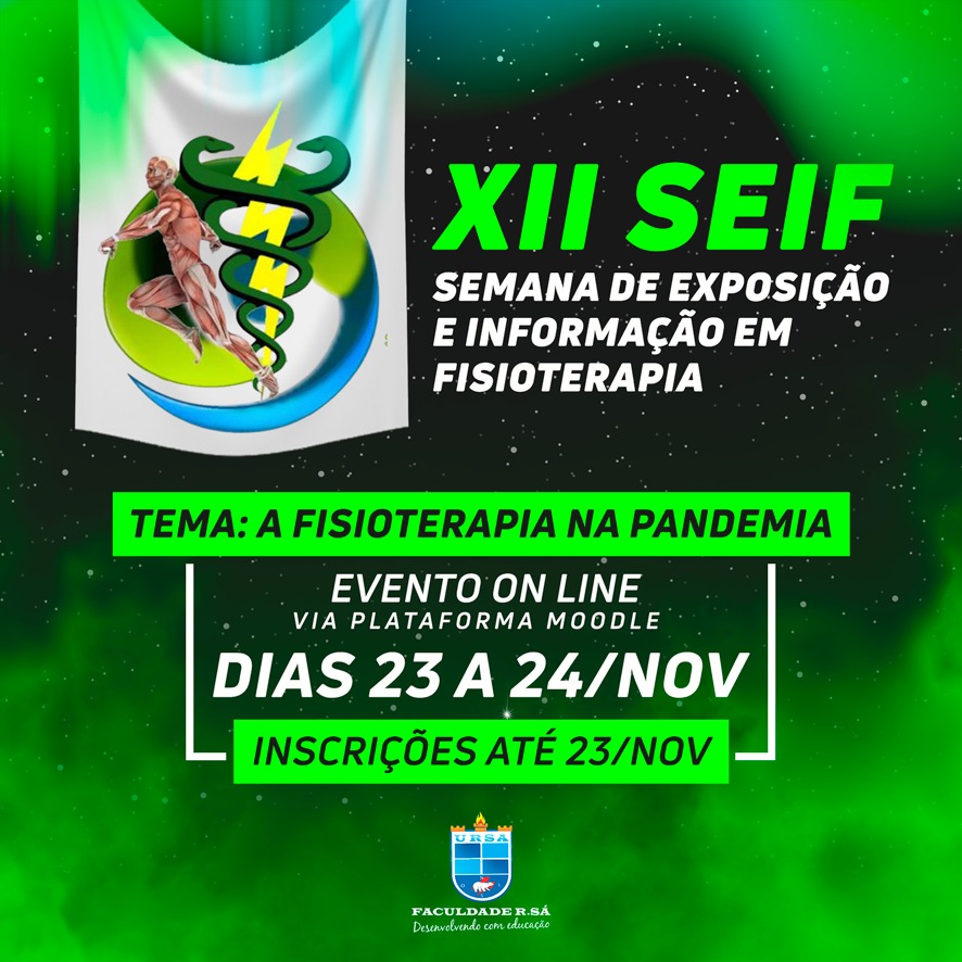  XII Semana de Fisioterapia acontece de 23 a 24 de novembro em Picos