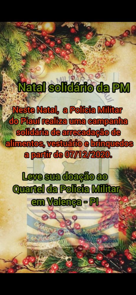 Natal Solidário da PM de Valença