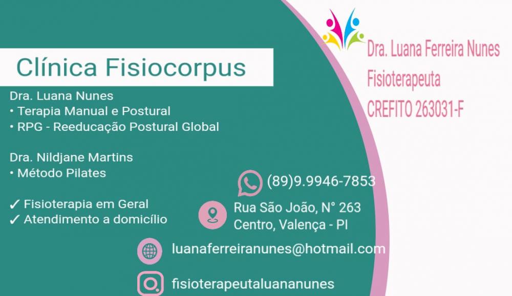 Fisioterapeuta Luana Nunes em Valença 