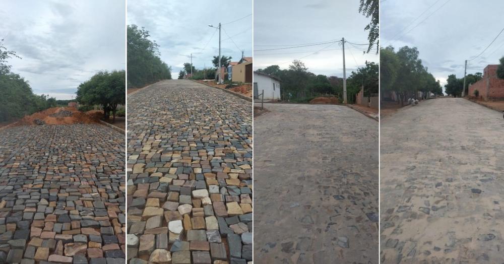 Prefeitura de São Gonçalo do Piauí realiza obras de mobilidade urbana em ruas do município