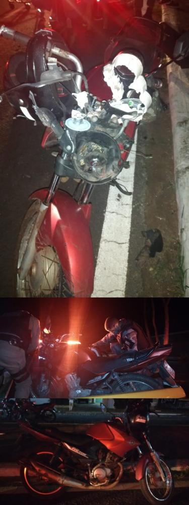  Colisão entre motos deixa um ferido em Piripiri