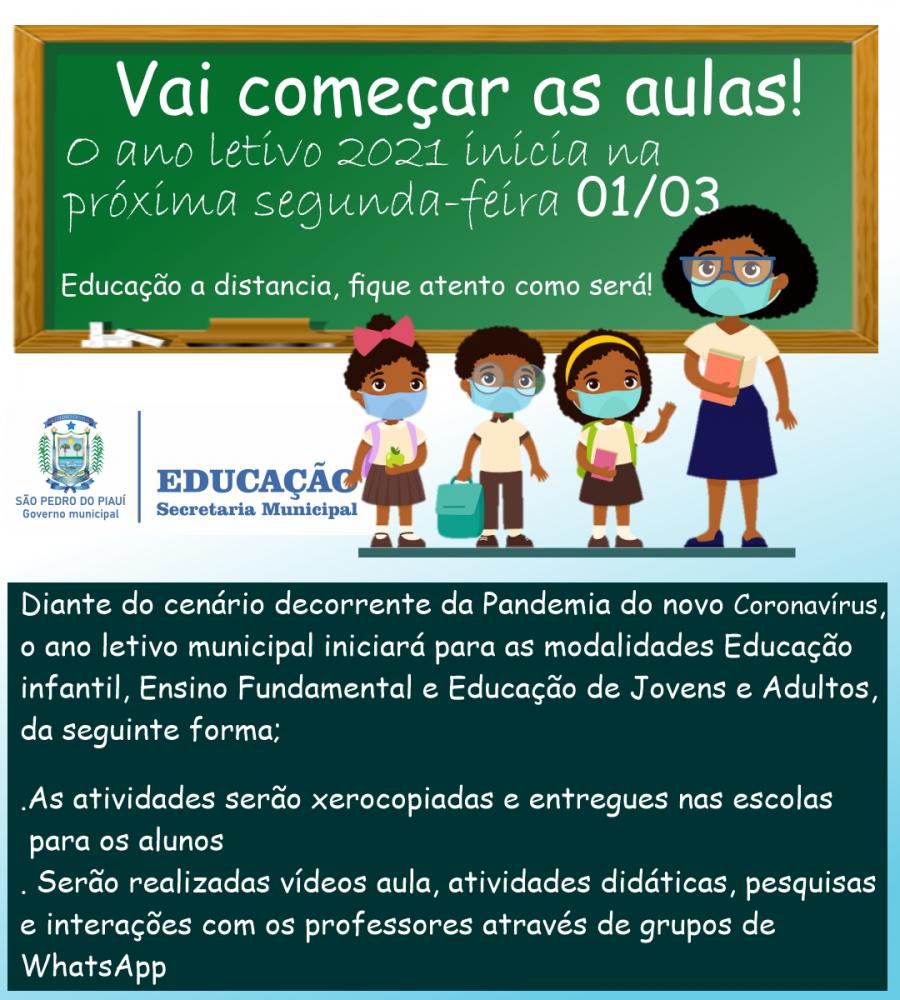 Prefeitura anuncia início do ano letivo em São Pedro do Piauí