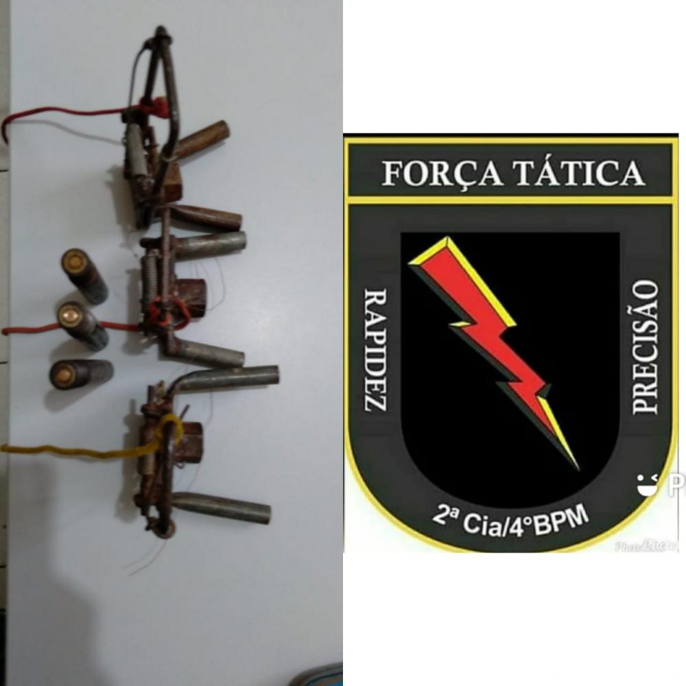 Força Tática prende homem com armas de fogo em Valença