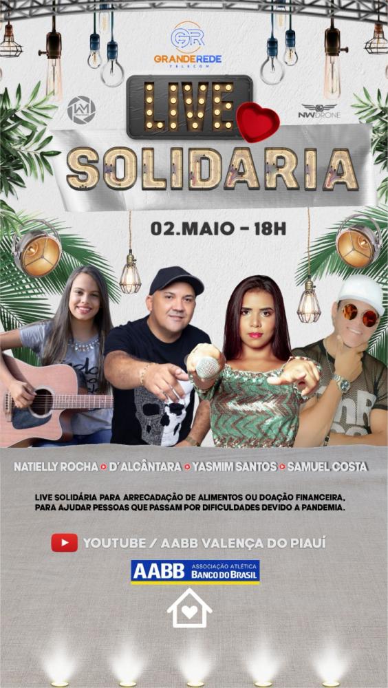 AABB de Valença juntamente com músicos da Região realizarão Live Solidária