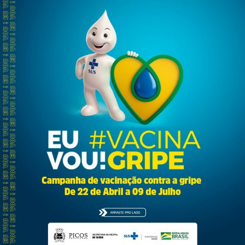 Saúde de Picos prossegue com campanha de vacinação contra a Influenza, grupos de risco estão sendo contemplados