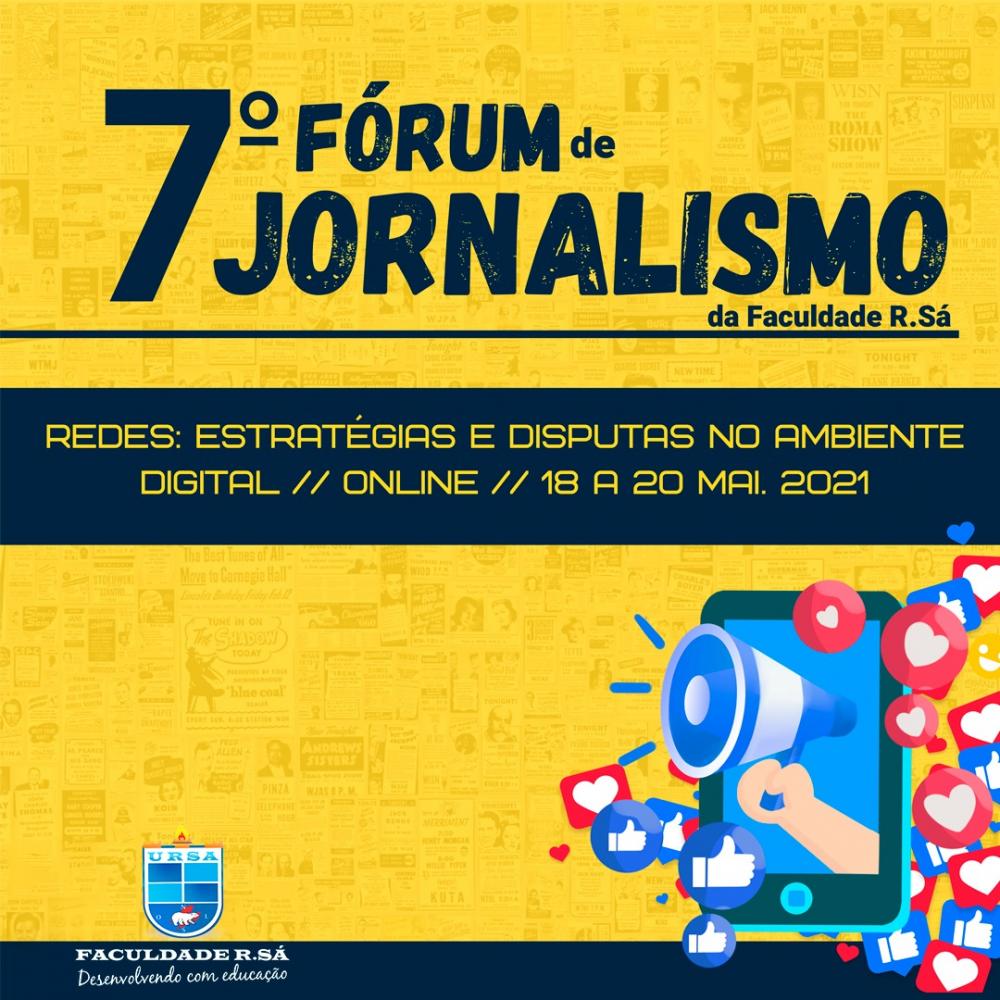 Fórum de Jornalismo da Faculdade R.Sá vai discutir estratégias e disputas no ambiente digital