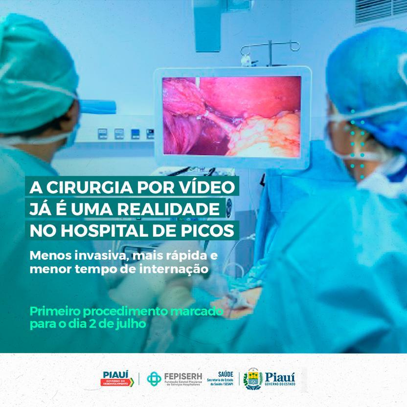Hospital de Picos passa a realizar cirurgias por vídeo