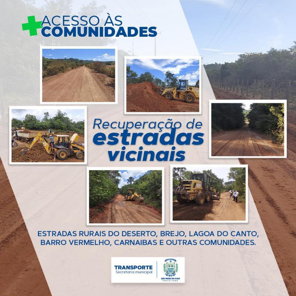 Prefeitura de São Pedro restaura estradas vicinais de acesso a diversas comunidades
