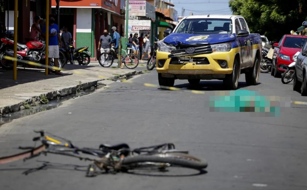 Ciclista morre atropelado por viatura da GCM durante perseguição em Teresina