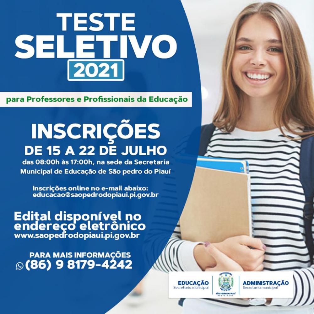 Teste seletivo | Não perca o prazo para fazer sua inscrição e concorrer a uma vaga