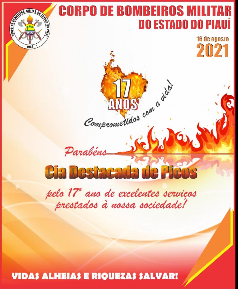 Corpo de Bombeiros de Picos comemora 17 anos de existência 