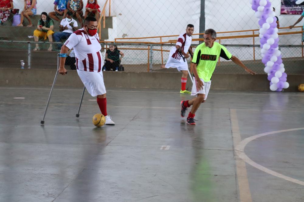 Futsal de amputados e cegos encerra Semana Nacional da Pessoa com Deficiência em São Pedro 