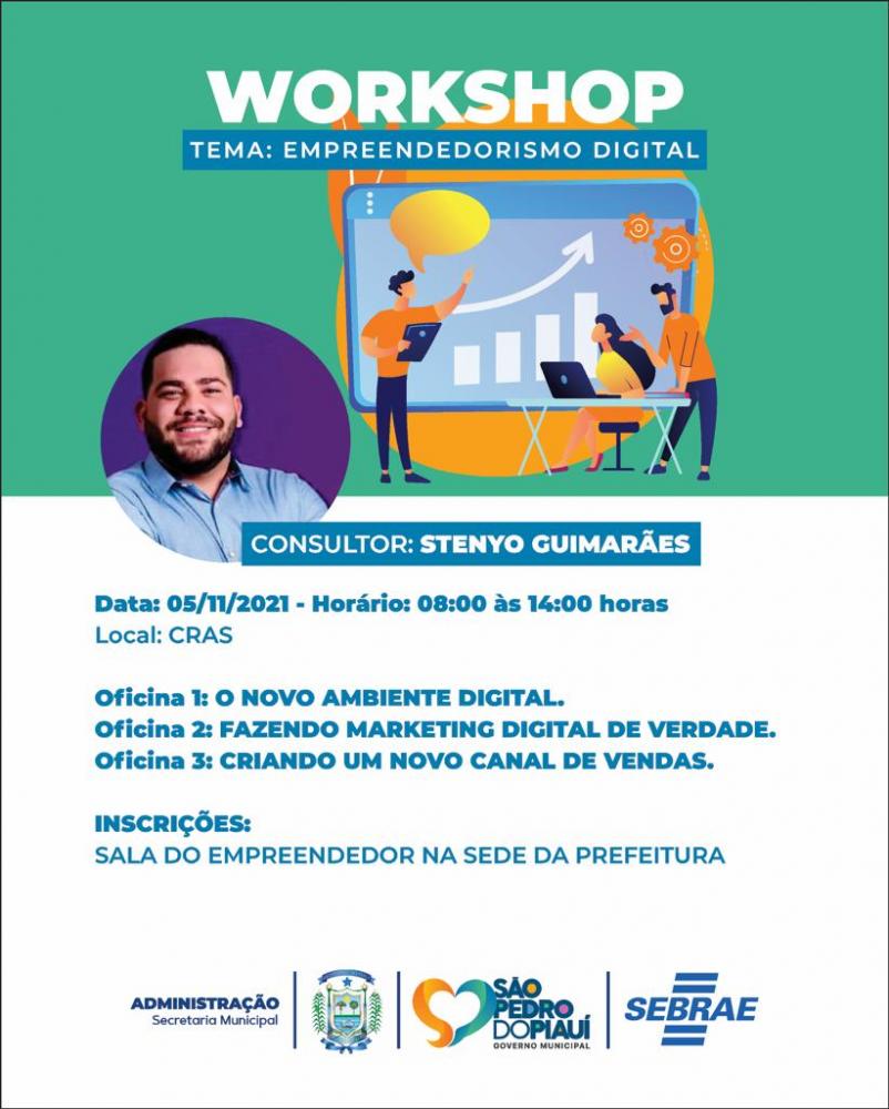 Prefeitura de São Pedro realizará Workshop sobre empreendedorismo digital