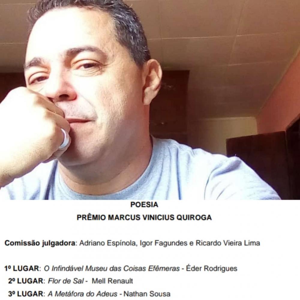 Poeta piauiense, Nathan Sousa, vence prêmio da União Brasileira de Escritores pela 6ª vez.