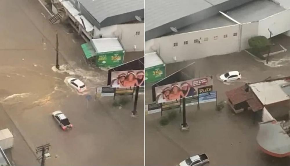 Forte chuva deixa uma pessoa morta e causa estragos em Teresina