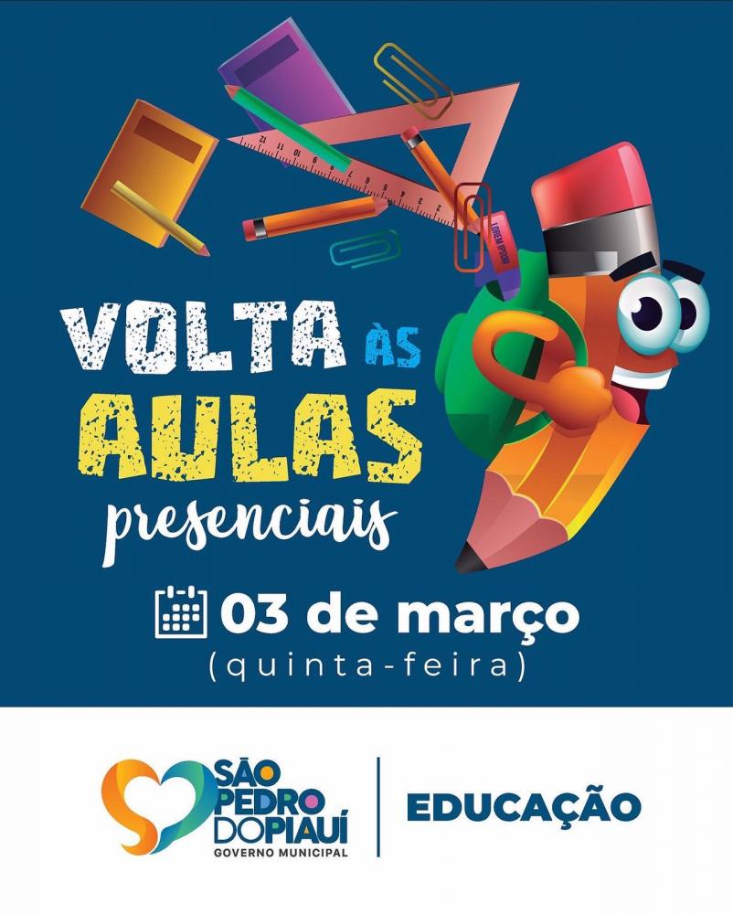 Educação de São Pedro do Piauí anuncia início das aulas presenciais