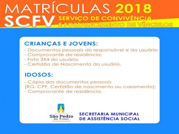 Centro de Referência da Assistência Social abrirá inscrições para os Serviços de Convivência a partir do dia 20/01
