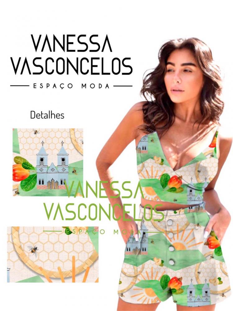 Designer de moda Vanessa Vasconcelos desenvolve estampa exclusiva homenageando a cidade de Picos