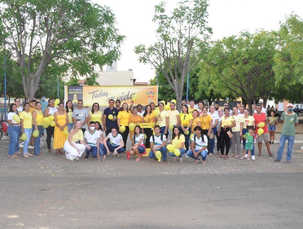 Saúde de Hugo Napoleão realiza caminhada em alusão ao Setembro Amarelo