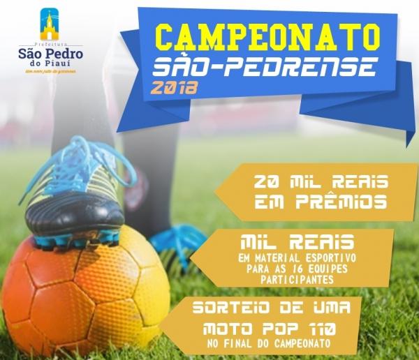 Prefeito Junior Bill anuncia premiação de mais de 20 mil reais para campeonato municipal em São Pedro do Piauí