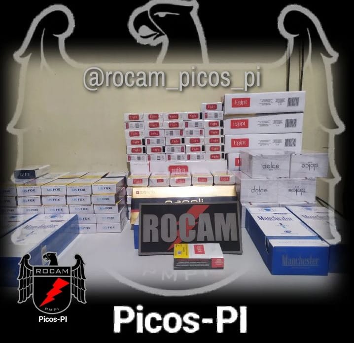 Polícia Militar apreende cigarros e prende homem por contrabando em Picos
