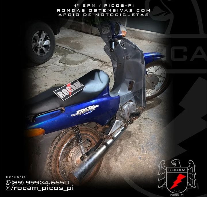 Motocicleta é recupera pela Polícia Militar em Picos 