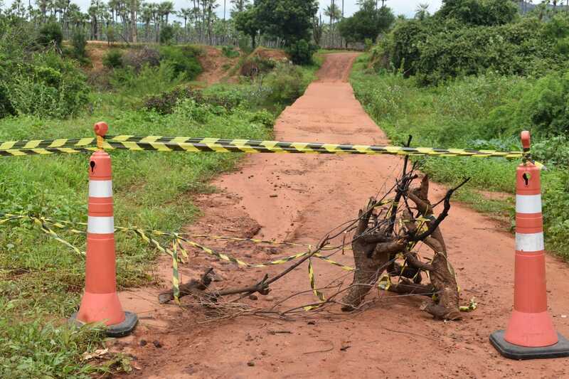 Defesa Civil interdita ponte com risco de desabamento no povoado Alegre zona rural de Picos