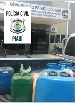 Polícia Civil de Piripiri localiza venda clandestina de combustível e gás em Brasileira