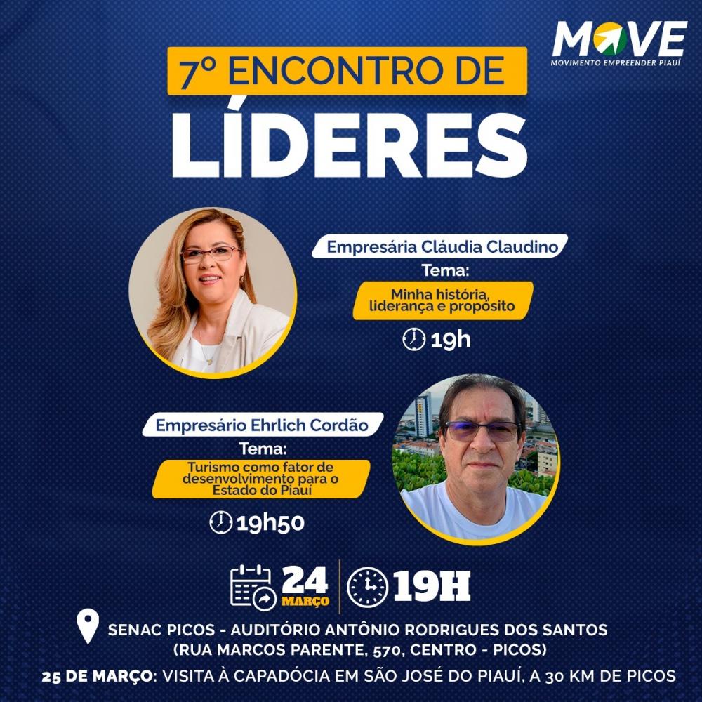 Picos sediará o 7° Encontro de Lideres do MOVE