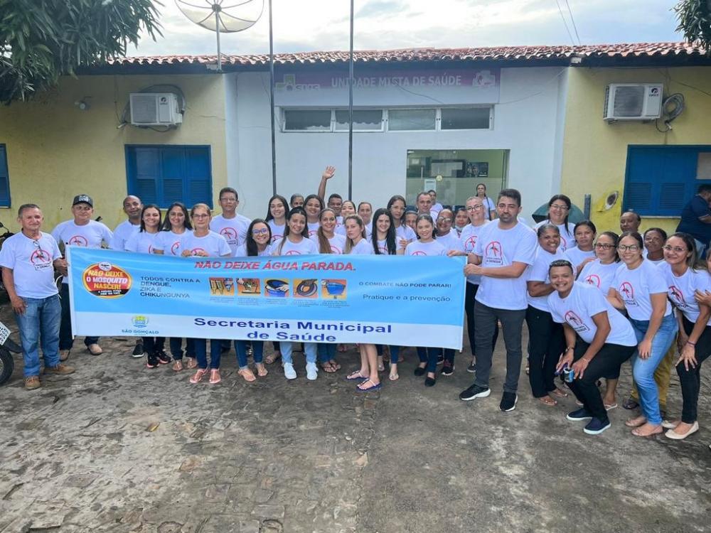 Prefeitura de São Gonçalo do Piauí realiza mutirão de combate à dengue e à chikungunya