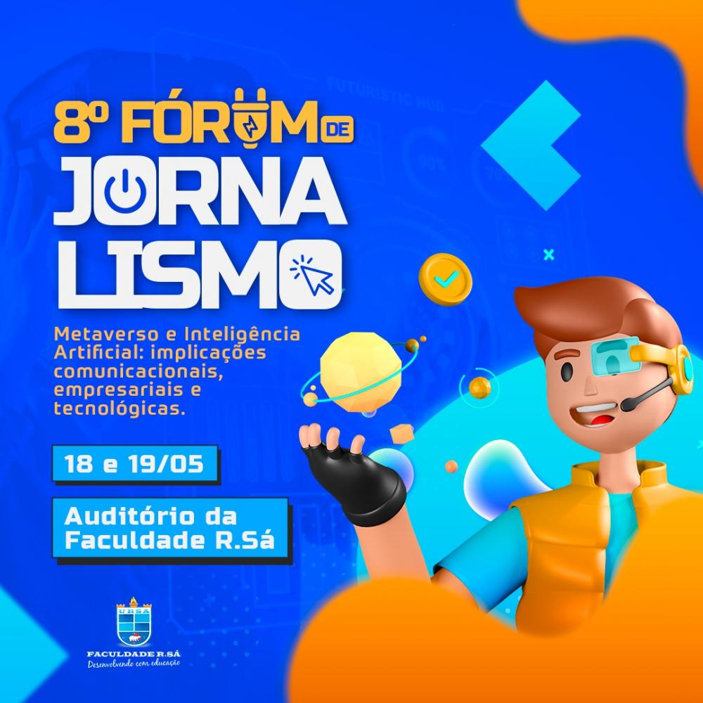 8ª Fórum de Jornalismo vai discutir sobre Metaverso e Inteligência Artificial