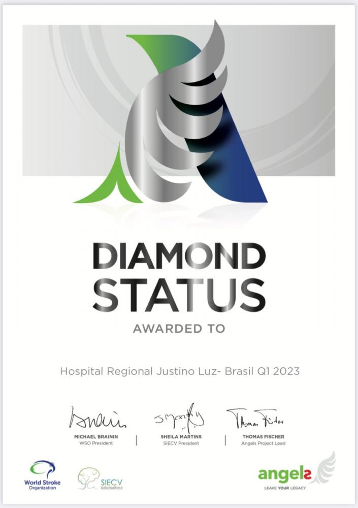 Hospital Regional Justino Luz recebe maior premiação internacional em tratamento de AVC