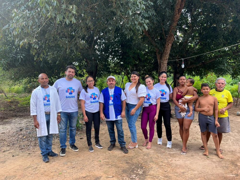 São Gonçalo/PI: equipe de saúde realiza atendimento e visita domiciliar em comunidades da zona rural