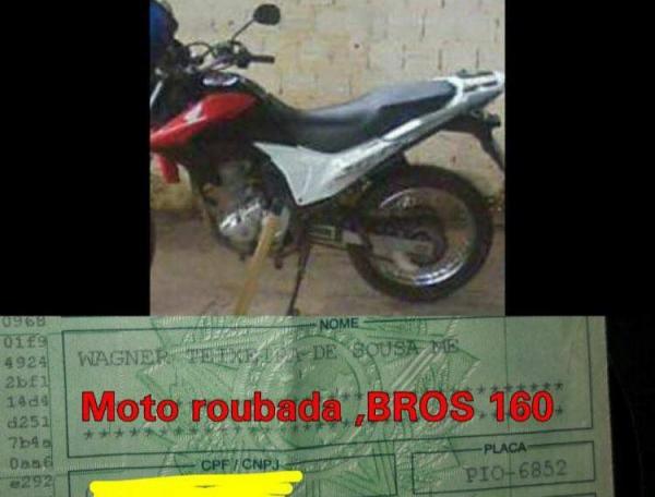 Moto de vereador é tomada de assalto em São Pedro do Piauí
