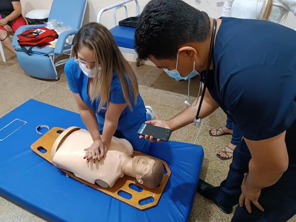 Hospital de São Pedro do Piauí treina profissionais em Ressuscitação Cardiopulmonar