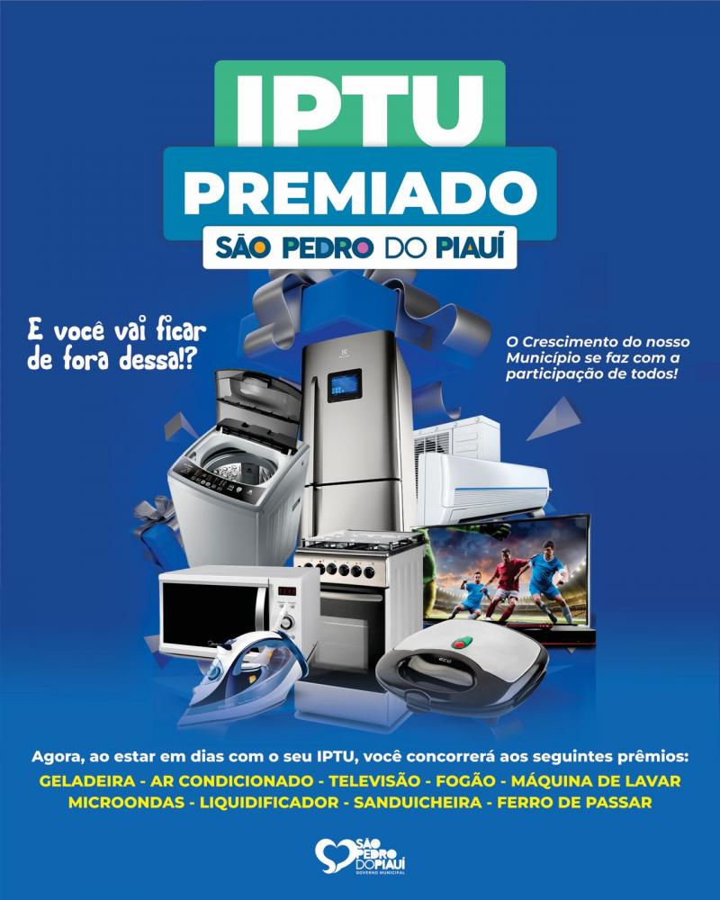 Prefeitura de São Pedro realizará show de prêmios com o IPTU premiado