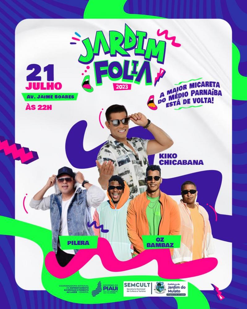 Prefeitura de Jardim do Mulato resgata micareta e anuncia atrações do Jardim Folia 2023
