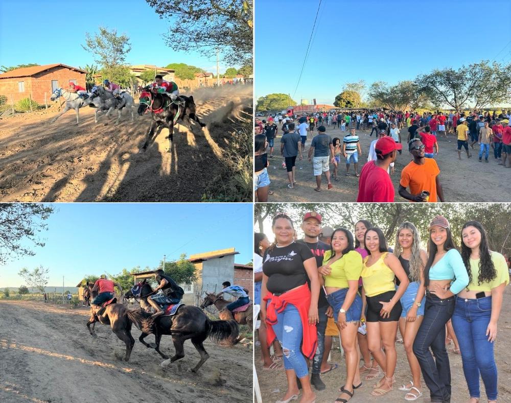 Corrida de cavalos movimenta festejos de Olho D’água do Piauí; imagens