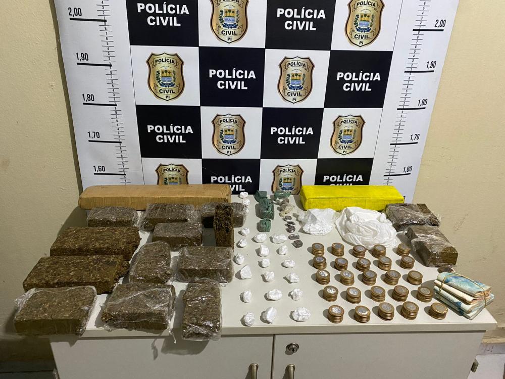 Polícia Civil realiza operação e apreende droga e dinheiro em Picos