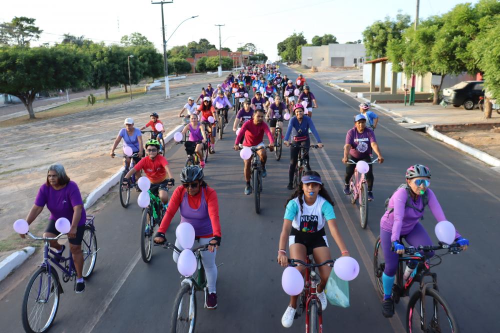 Prefeitura de São Pedro do Piauí realiza 1ª Pedalada Lilás