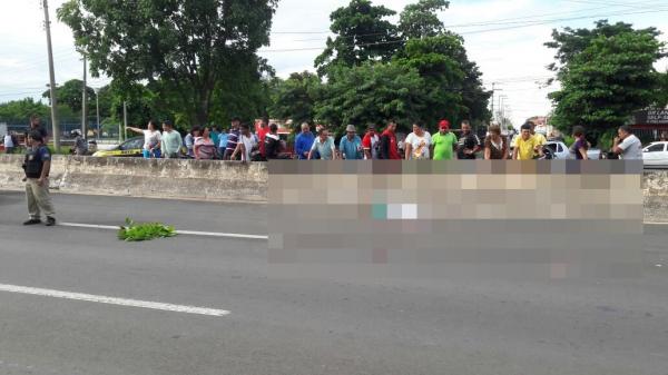 Homem tem cabeça esmagada por caminhão na BR 316 na zona sul de Teresina