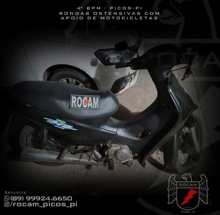 Motocicleta com sinais de adulteração é recuperada em Picos