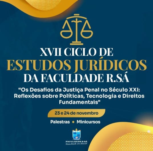 Confira edital do XVI Ciclo de Estudos Jurídicos da Faculdade R.Sá