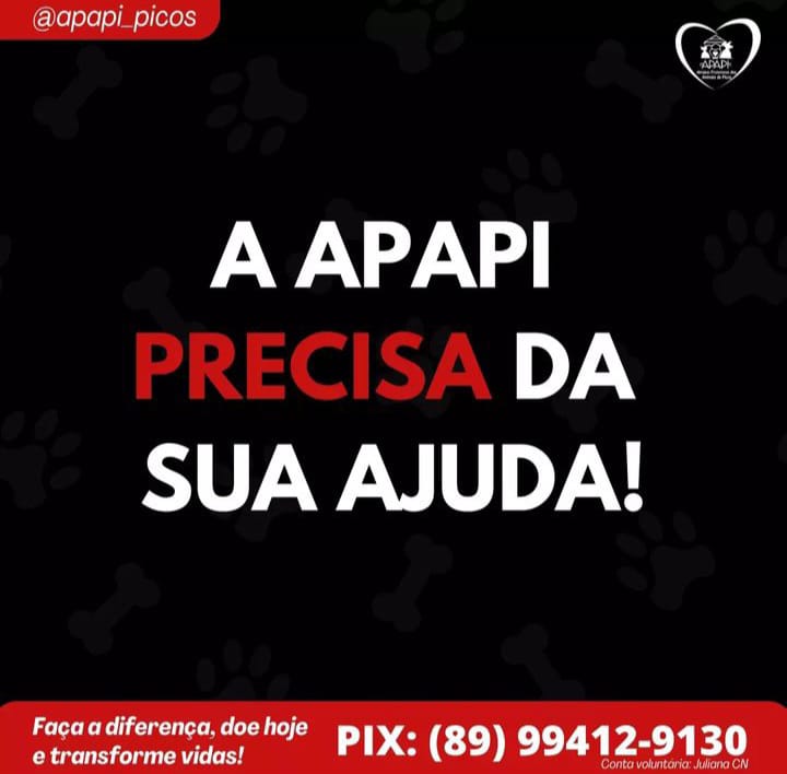 APAPI de Picos pede ajuda para quitar débito e continuar mantendo a ONG
